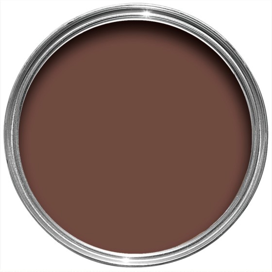 Farrow & Ball Paint 2.5L Flat Eggshell Deep Reddish Brown No.W101